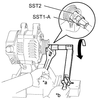 Yaris. Ncp93, 131.1Nz-Fe Battery Charging.Charging System (For Sedan).Generator (For Hatchback)  Reassembly