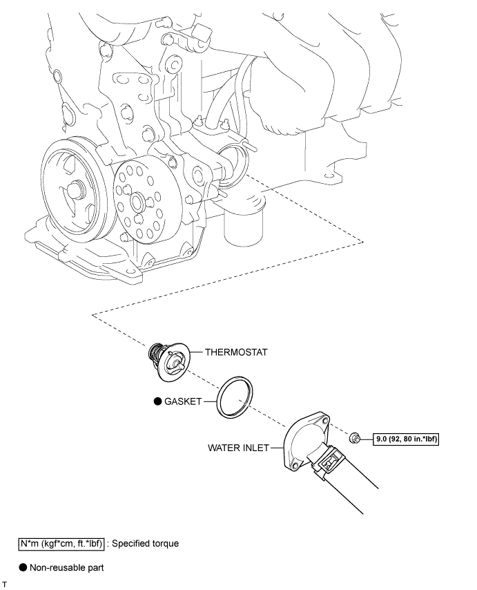 Yaris. Ncp93, 131.1Nz-Fe Cooling.Cooling System (For Sedan).Thermostat (For Hatchback)  Components
