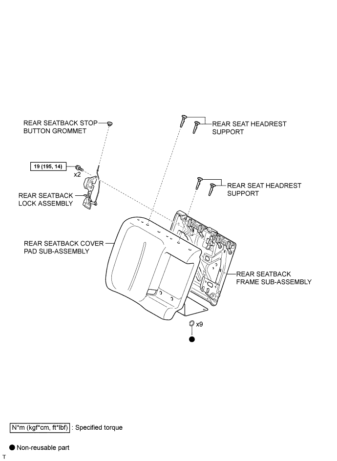 Yaris. Ncp93, 131.Seat.Front Seat Assembly (For Sedan).Rear Seat Assembly (For Sedan 60/40 Split Seat Type Rh Side)  Components
