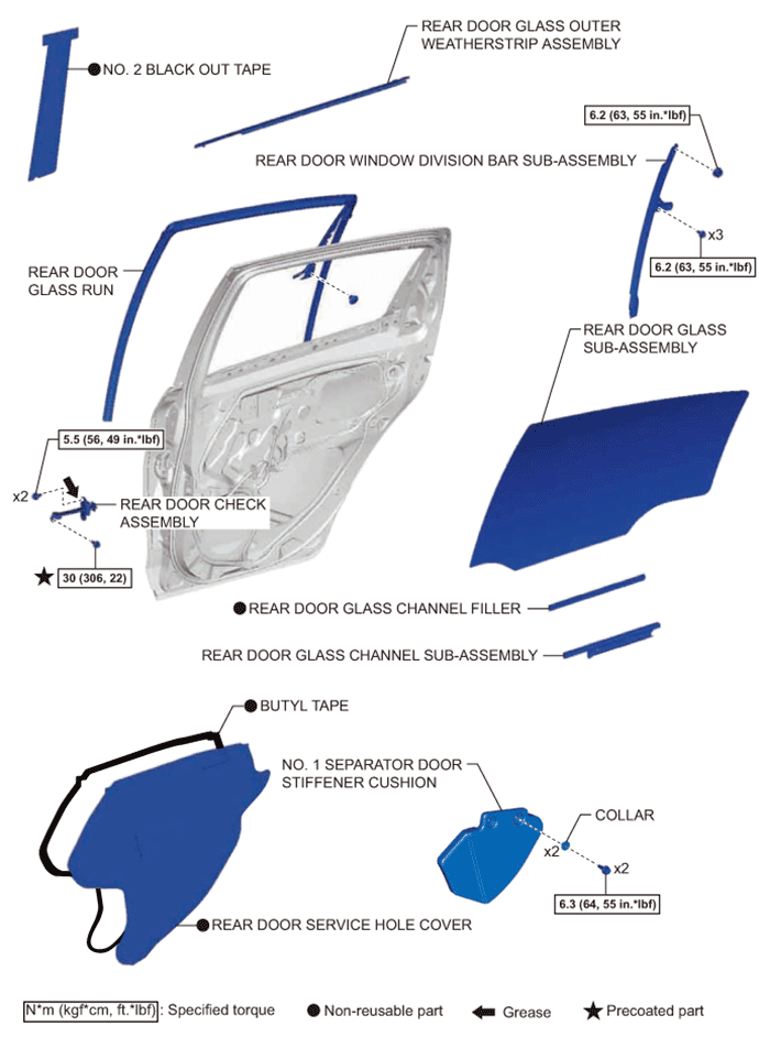 Yaris. Ncp93, 131.Door Hatch.Hood (For Sedan).Rear Door (For Hatchback)  Components