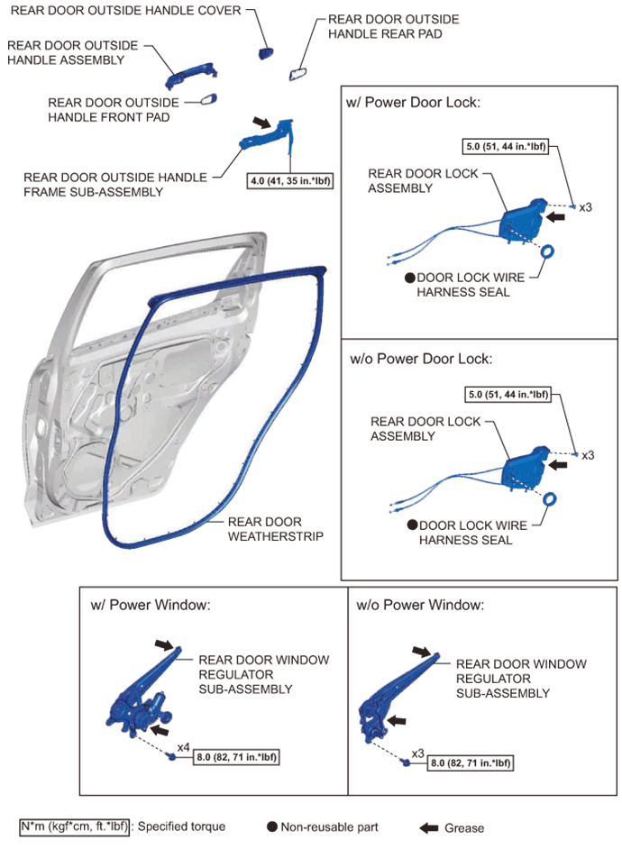 Yaris. Ncp93, 131.Door Hatch.Hood (For Sedan).Rear Door (For Hatchback)  Components