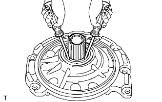 Yaris. Ncp93, 131.U340E Automatic Transmission Transaxle.Automatic Transaxle System (For Sedan).Oil Pump (For Hatchback)  Reassembly