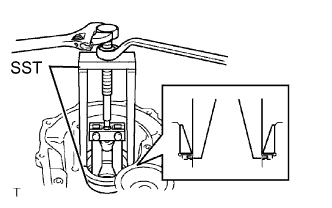 Yaris. Ncp93, 131.U340E Automatic Transmission Transaxle.Automatic Transaxle System (For Sedan).Differential Case (For Sedan)  Disassembly