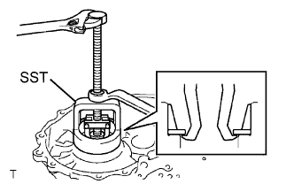 Yaris. Ncp93, 131.U340E Automatic Transmission Transaxle.Automatic Transaxle System (For Sedan).Differential Case (For Sedan)  Disassembly