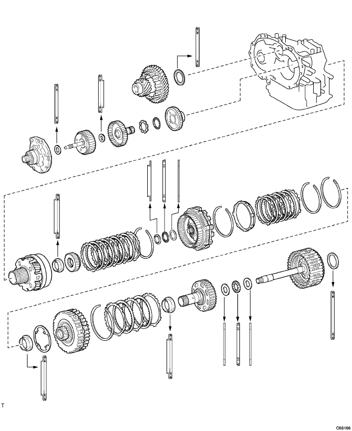 Yaris. Ncp93, 131.U340E Automatic Transmission Transaxle.Automatic Transaxle System (For Sedan).Automatic Transaxle Unit (For Sedan)  Reassembly