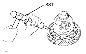 Yaris. Ncp93, 131.U340E Automatic Transmission Transaxle.Automatic Transaxle System (For Sedan).Differential Case (For Sedan)  Reassembly