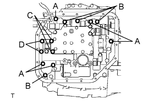 Yaris. Ncp93, 131.U340E Automatic Transmission Transaxle.Automatic Transaxle System (For Sedan).Valve Body Assembly (For Hatchback)  Installation