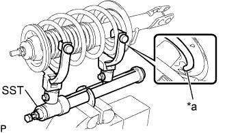 Yaris. Ncp93, 131.Front Suspension.Front Suspension System (For Sedan).Front Shock Absorber (For Hatchback)  Installation