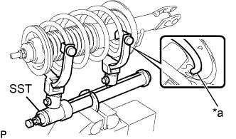 Yaris. Ncp93, 131.Front Suspension.Front Suspension System (For Sedan).Front Shock Absorber (For Sedan)  Reassembly