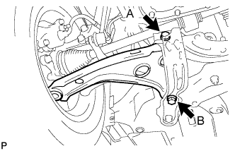 Yaris. Ncp93, 131.Front Suspension.Front Suspension System (For Sedan).Front Lower Suspension Arm (For Sedan Rh Side)  Installation