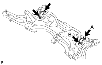 Yaris. Ncp93, 131.Front Suspension.Front Suspension System (For Sedan).Front Suspension Member (For Sedan)  Installation