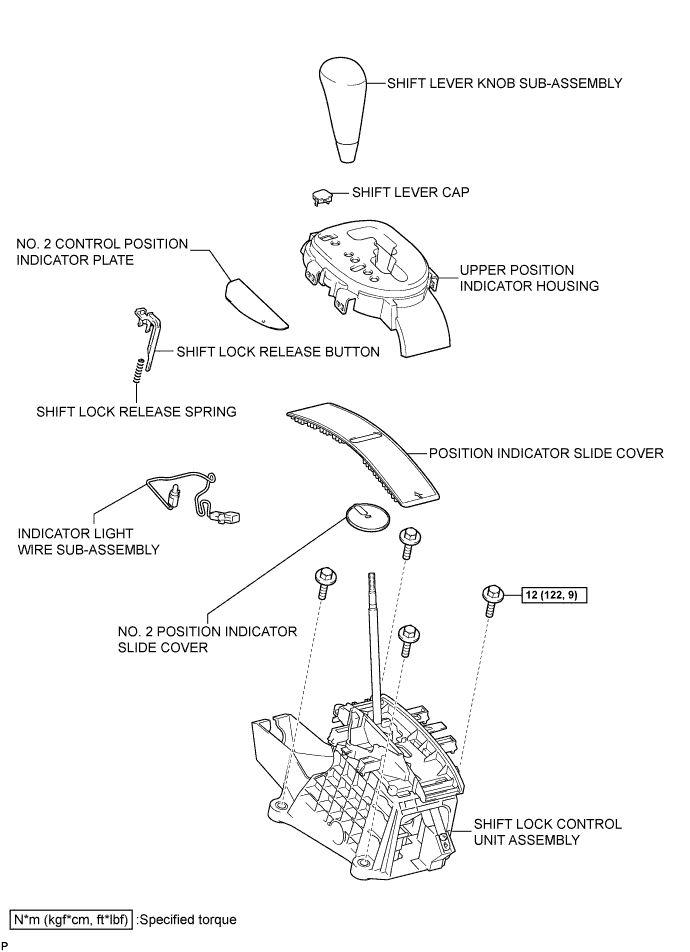 Yaris. Ncp93, 131.U340E Automatic Transmission Transaxle.Automatic Transaxle System (For Sedan).Shift Lever (For Sedan)  Components