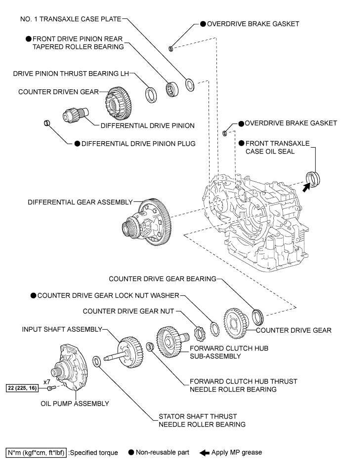 Yaris. Ncp93, 131.U340E Automatic Transmission Transaxle.Automatic Transaxle System (For Sedan).Automatic Transaxle Unit (For Sedan) Components