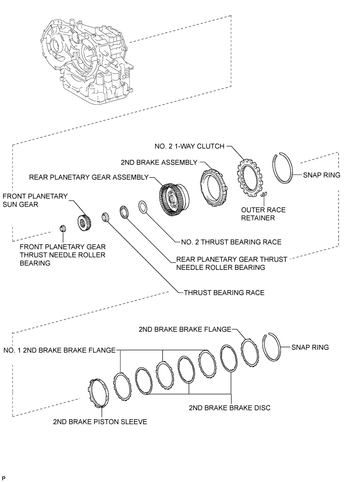 Yaris. Ncp93, 131.U340E Automatic Transmission Transaxle.Automatic Transaxle System (For Sedan).Automatic Transaxle Unit (For Sedan) Components