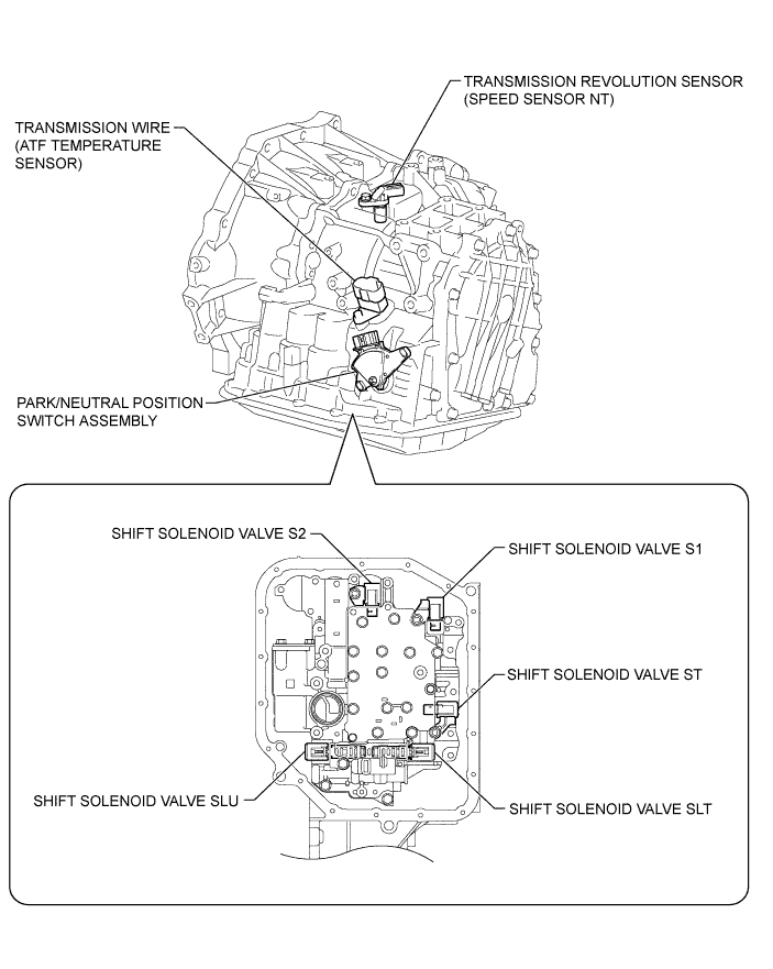 Yaris. Ncp93, 131.U340E Automatic Transmission Transaxle.Automatic Transaxle System (For Sedan).Automatic Transaxle System (For Hatchback)  Parts Location