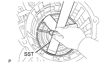 Yaris. Ncp93, 131.U340E Automatic Transmission Transaxle.Automatic Transaxle System (For Sedan).Automatic Transaxle Unit (For Sedan)  Reassembly