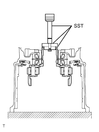 Yaris. Ncp93, 131.U340E Automatic Transmission Transaxle.Automatic Transaxle System (For Sedan).Automatic Transaxle Unit (For Hatchback)  Disassembly