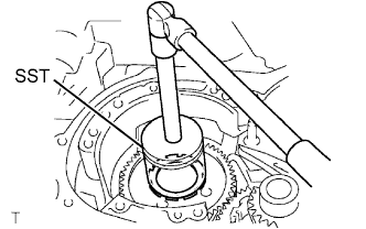 Yaris. Ncp93, 131.U340E Automatic Transmission Transaxle.Automatic Transaxle System (For Sedan).Automatic Transaxle Unit (For Hatchback)  Disassembly