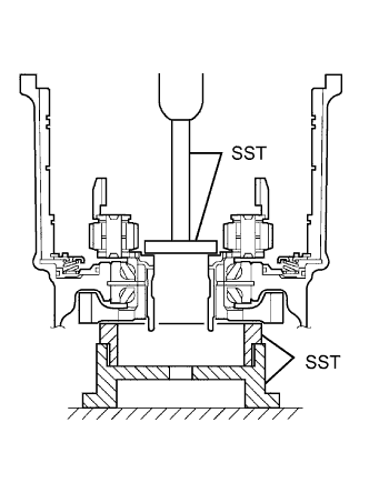 Yaris. Ncp93, 131.U340E Automatic Transmission Transaxle.Automatic Transaxle System (For Sedan).Automatic Transaxle Unit (For Sedan)  Reassembly