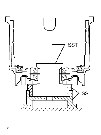 Yaris. Ncp93, 131.U340E Automatic Transmission Transaxle.Automatic Transaxle System (For Sedan).Automatic Transaxle Unit (For Sedan)  Reassembly