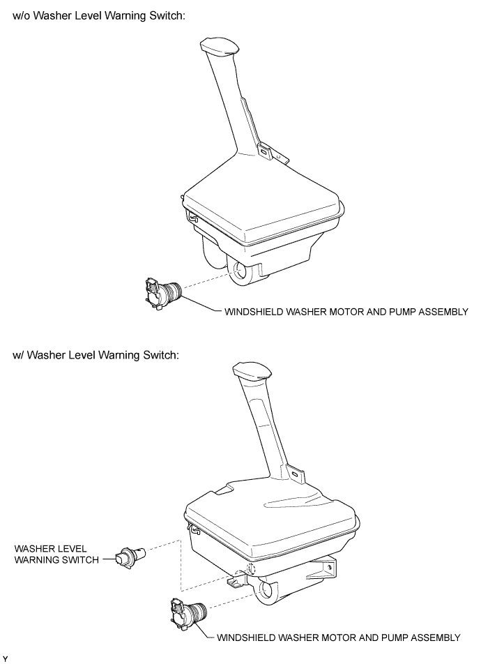 Yaris. Ncp93, 131.Wiper Washer.Wiper And Washer System (For Sedan).Washer Motor (For Sedan)  Components