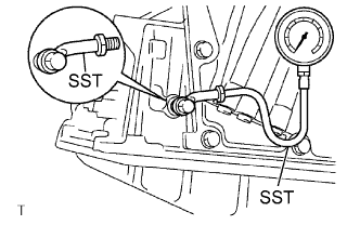 Yaris. Ncp93, 131.U340E Automatic Transmission Transaxle.Automatic Transaxle System (For Sedan).Automatic Transaxle System (For Sedan)  Hydraulic Test