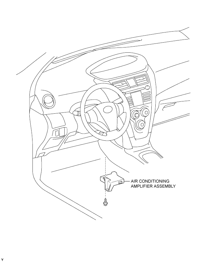 Yaris. Ncp93, 131.Heating Air Conditioning.Air Conditioning System (For Sedan).Air Conditioning Amplifier (For Sedan)  Components