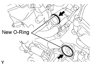 Apply soapy water to a new O-ring, install it to the water outlet pipe. Cylinder head gasket 1GR-FE Installation