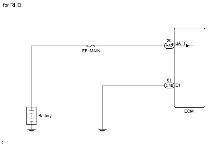 Wiring diagram for RHD DTC P0560 Land Cruiser 1GR-FE