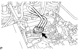 Disconnect the No. 1 and No. 2 fuel pipe. Engine assembly 1GR-FE Removal