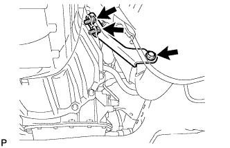 Remove the 3 bolts and No. 1 manifold stay. Engine assembly 1GR-FE Removal