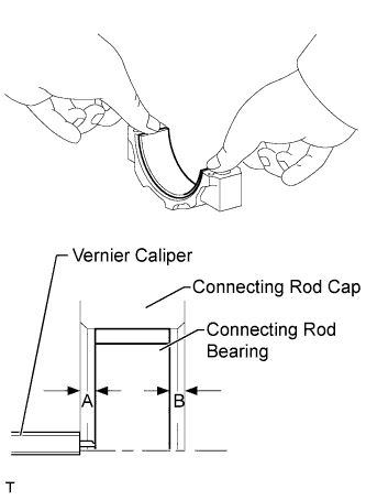 Cylinder block 1GR-FE Reassembly. Install the bearing to the connecting rod cap.