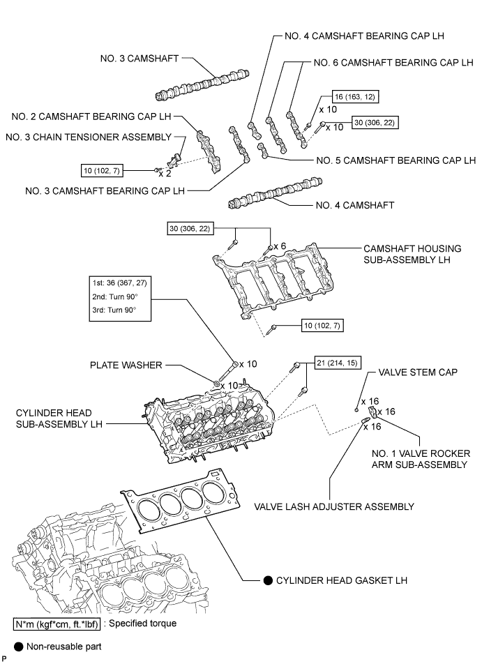 3UR-FE Engine unit - Components. 
