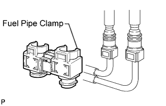 Remove the fuel pipe clamp from the fuel tube connector. Engine assembly 1GR-FE Removal