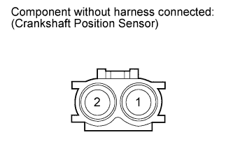 Disconnect the Crankshaft Position (CKP) sensor connector. DTC P0335 P0339 Land Cruiser 1GR-FE