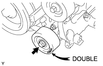 Install the No. 1 idler pulley with the bolt. Cylinder head gasket 1GR-FE Installation