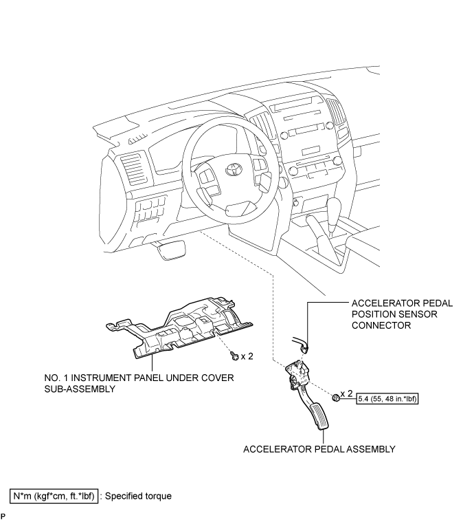 Accelerator Pedal - Components. 3UR-FE ENGINE CONTROL. Land Cruiser URJ200  URJ202 GRJ200 VDJ200