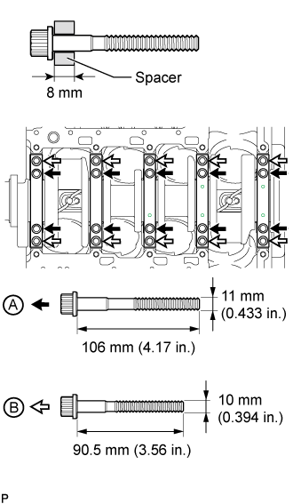 Cylinder Block - Inspection. 1VD-FTV ENGINE MECHANICAL. Land Cruiser URJ200  URJ202 GRJ200 VDJ200