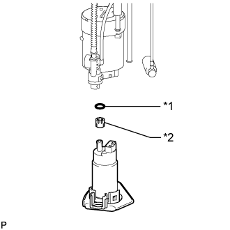 Land Cruiser. Urj200, 202 Grj200 Vdj200.1Gr-Fe Fuel.Fuel System.Fuel Pump (For Double Tank Type)  Disassembly