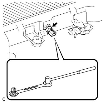 Intake Air Temperature Sensor - Removal. 1VD-FTV ENGINE CONTROL. Land Cruiser URJ200 URJ202 GRJ200 VDJ200