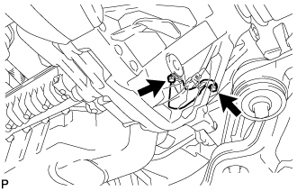 Crankshaft Position Sensor - Removal. 1UR-FE ENGINE CONTROL. Land Cruiser URJ200  URJ202 GRJ200 VDJ200