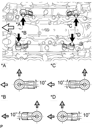 Land Cruiser. Urj200, 202 Grj200 Vdj200.3Ur-Fe Engine Control.Sfi System.Knock Sensor  Installation