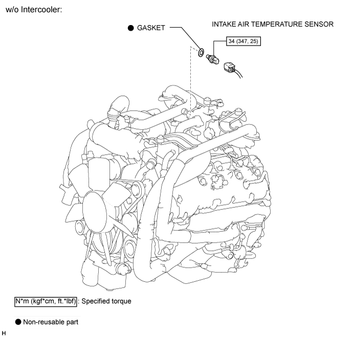Intake Air Temperature Sensor - Components. 1VD-FTV ENGINE CONTROL. Land Cruiser URJ200  URJ202 GRJ200 VDJ200