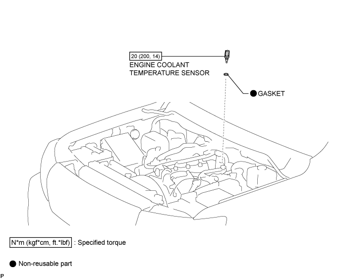 Engine Coolant Temperature Sensor - Components. 1GR-FE ENGINE CONTROL. Land Cruiser URJ200  URJ202 GRJ200 VDJ200