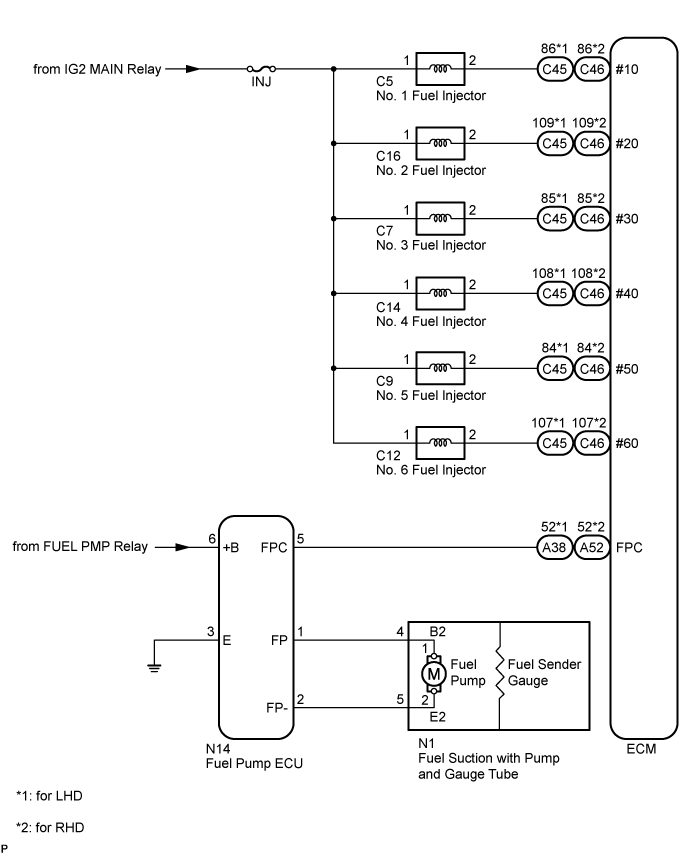 Land Cruiser. Urj200, 202 Grj200 Vdj200.1Gr-Fe Fuel.Fuel System.Fuel System System Diagram