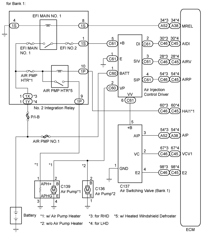 Land Cruiser. Urj200, 202 Grj200 Vdj200.1Ur-Fe Engine Control.Sfi System.
Dtc
  P0412  Secondary Air Injection System Switching Valve A Circuit