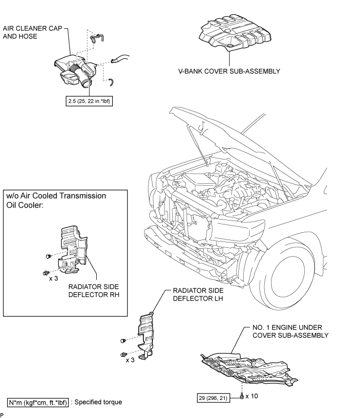 Land Cruiser. Urj200, 202 Grj200 Vdj200.1Ur-Fe Cooling.Cooling System.Radiator  Components