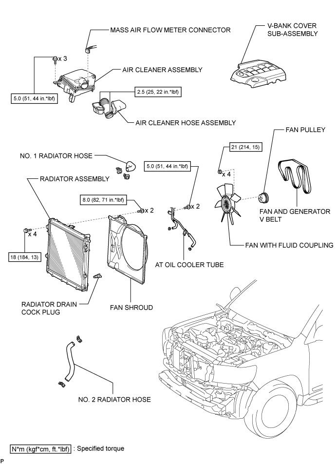 Land Cruiser. Urj200, 202 Grj200 Vdj200.3Ur-Fe Engine Mechanical.Engine.Engine Assembly Components