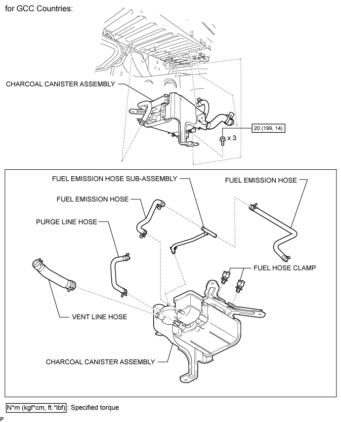 Land Cruiser. Urj200, 202 Grj200 Vdj200.1Gr-Fe Emission Control.Emission Control System (W/ Secondary Air Injection System).Canister (W/O Secondary Air Injection System) Components