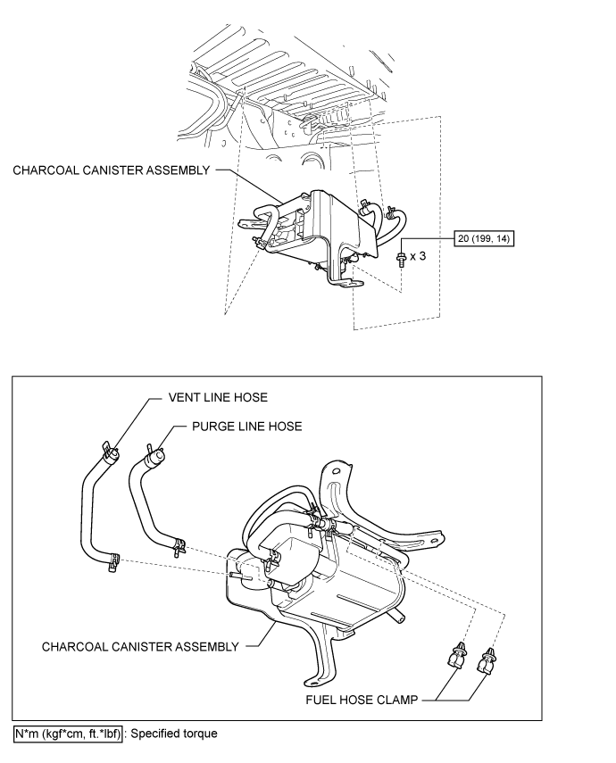 Land Cruiser. Urj200, 202 Grj200 Vdj200.1Gr-Fe Emission Control.Emission Control System (W/ Secondary Air Injection System).Canister (W/ Secondary Air Injection System) Components